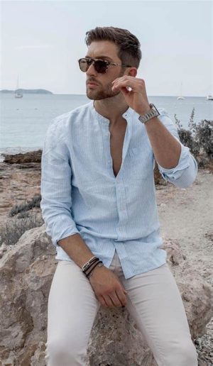 Linen button up
